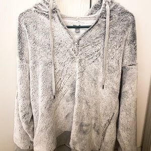 Aerie Faux Fur Half ZIP